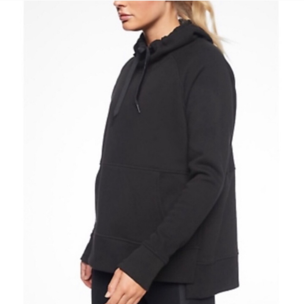 Athleta Cozy Karma Black Hooded‎ Sweatshirt